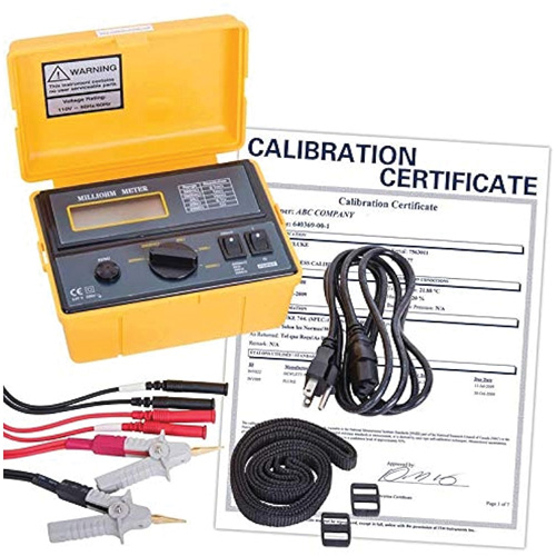 110 V Milli-Ohmmeter with Calibration Certificate Sécurité Médic