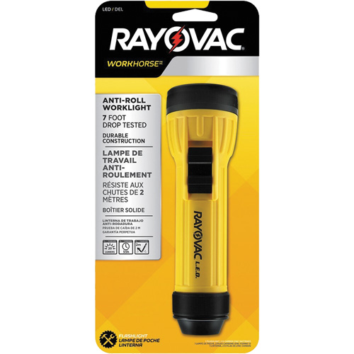 Workhorse Hanging Ring Flashlight, LED, 20 Lumens, D Batteries Sécurité Médic
