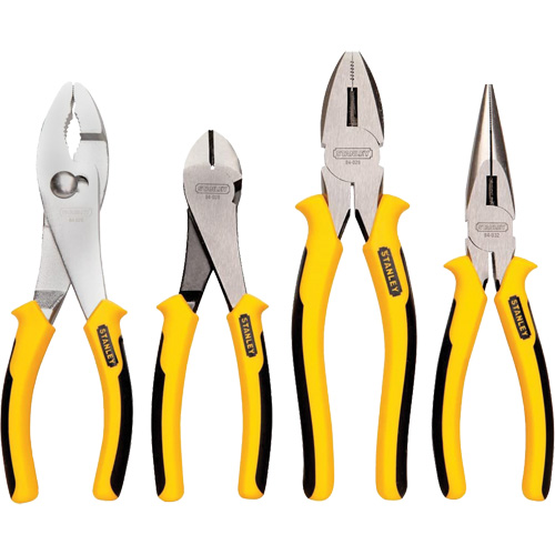 Bi-Material Pliers Set, 4 Pieces Sécurité Médic
