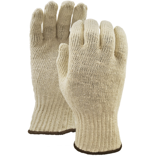 Gants White Knight, Poly/coton, Grand Sécurité Médic