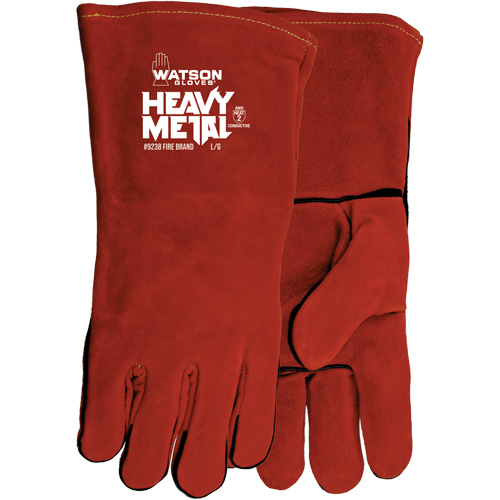 Gants de soudage Fire Brand, Cuir de vache refendu, Taille Taille unique Sécurité Médic