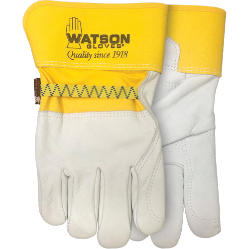 Double Trouble Gloves, One Size, Grain Cowhide Palm Sécurité Médic