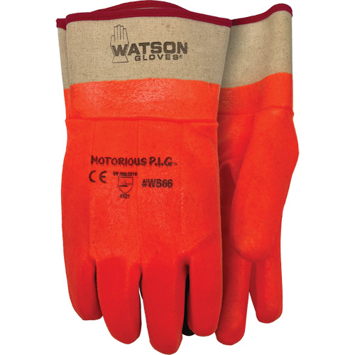 Notorious P.I.G. Gloves, One Size, Nitrile/PVC Coating, Jersey Shell Sécurité Médic
