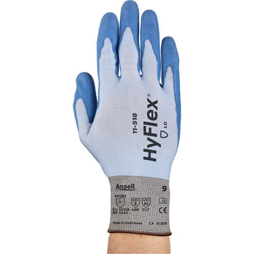 Gants Hy-Flex 11-518, Taille Petit/7, Calibre 18, Rev&ecirc;tement Polyur&eacute;thane, Enveloppe en Dyneema, ASTM ANSI niveau A2/EN 388 niveau B Sécurité Médic
