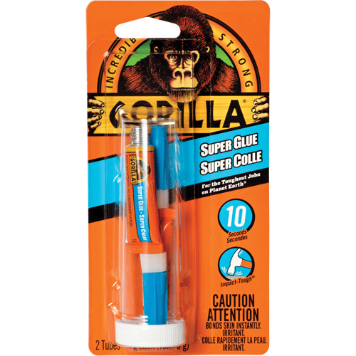 Super Glue, 2 x 3 g, Tube, Clear Sécurité Médic