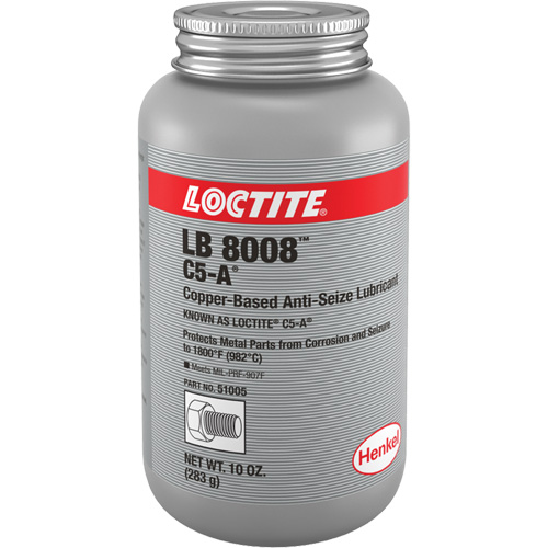 Copper Based Anti-Seize Lubricant, 10 oz., Brush Top Can, 1800°F (982°C) Max Temp. Sécurité Médic