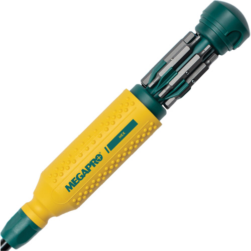 Tournevis multi embouts Original Hex 15-en-1, 8-37/50" lo, Prise Textur&eacute; Sécurité Médic