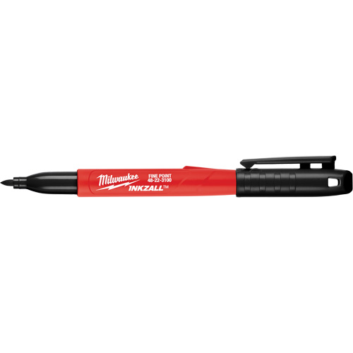 Inkzall Marker, Black, Fine Tip Sécurité Médic