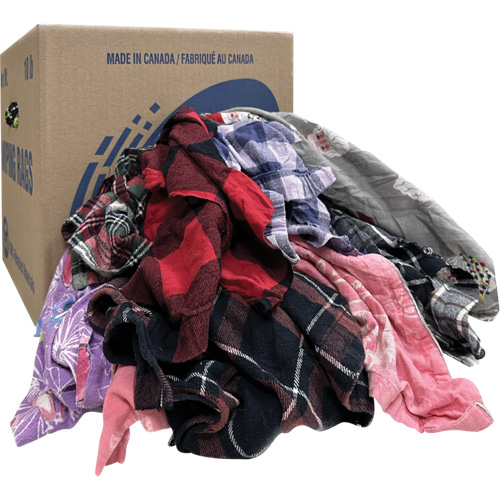 Wiper Rags, Flannel, 10 lbs. Sécurité Médic