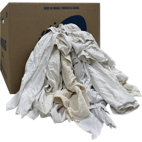 Boîte de chiffons d'essuyage, Ganzie, Blanc, 20 lb Sécurité Médic