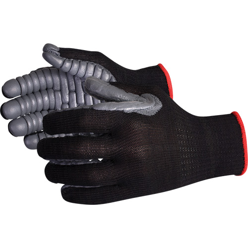 Gants antivibrations &agrave; doigts complets Vibrastop, Taille Grand, Paume Synth&eacute;tique Sécurité Médic