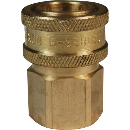 Coupleur d'interconnecteur &agrave; passage direct DQC de s&eacute;rie E, Laiton, 3/4", NPTF femelle, 1700 PSI Sécurité Médic