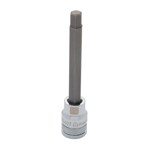 Long Metric Bit Socket, 7 mm x 3-5/8" L, 3/8" Drive Sécurité Médic