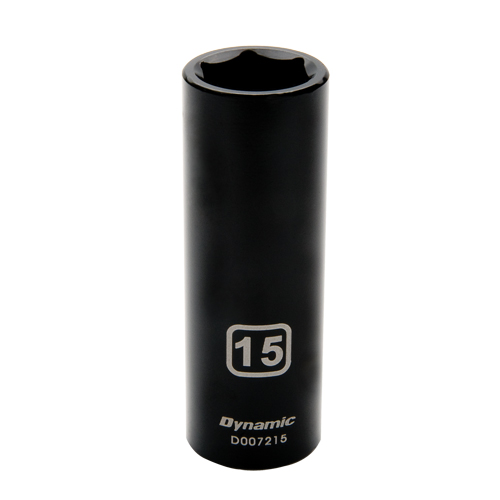 Metric Socket, Impact, 18 mm, 3/8" Drive, 6 Points, Deep Sécurité Médic