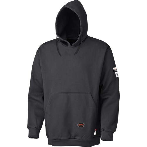 335 Chandail &agrave; capuche ignifug&eacute;, Hommes, Grand, Noir, 22 cal/cm² Sécurité Médic
