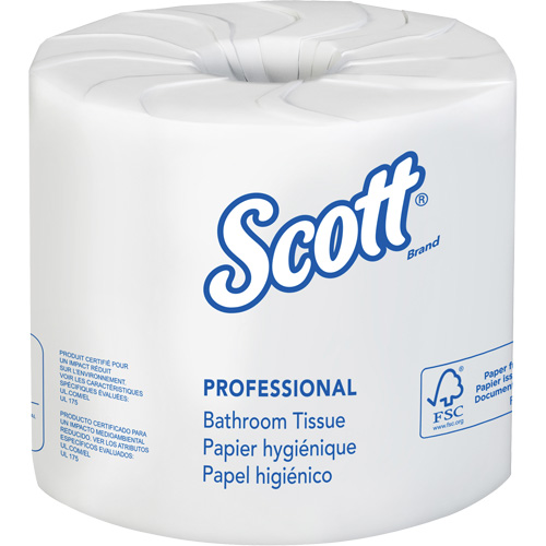 Scott&reg; Essential Toilet Paper, 2 Ply, 506 Sheets/Roll, 169' Length, White Sécurité Médic