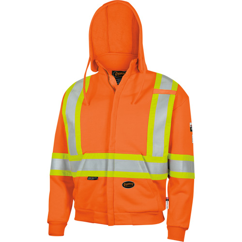 338SF Flame-Resistant Zip Style Hoodie, Men's, X-Large, High Visibility Orange, 22 cal/cm² Sécurité Médic