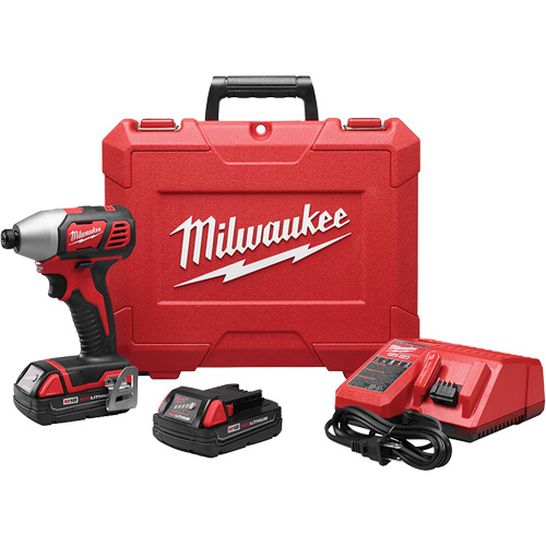 Trousse de tournevis &agrave; percussion hexagonal M18, 1/4", 1500 lb-po Couple max., 18 V, Lithium-ion Sécurité Médic