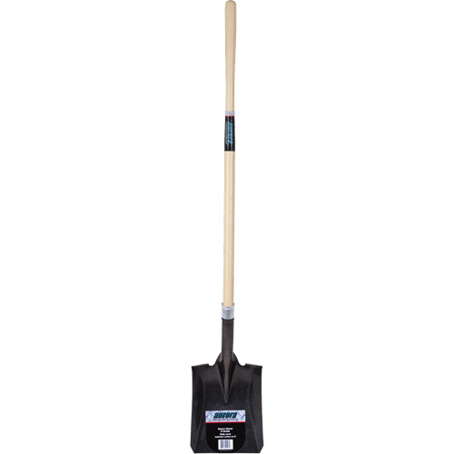 Pelle carr&eacute;e robuste, Bois dur, Lame Acier au carbone, Manche en Droit, Longueur 48" Sécurité Médic
