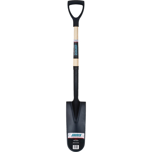 Heavy-Duty Drain Spade, Carbon Steel, 16" x 6" Blade, 29" L, D-Grip Handle Sécurité Médic