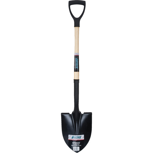 Round Point Shovel, Tempered Steel Blade, Hardwood, D-Grip Handle Sécurité Médic