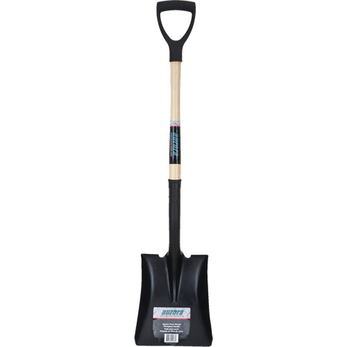 Square Point Shovel, Hardwood, Tempered Steel Blade, D-Grip Handle, 29" Long Sécurité Médic