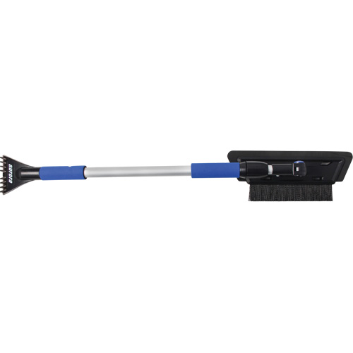 Snow Brush, Telescopic, EVA Foam Blade, 48" Long, Black/Blue Sécurité Médic