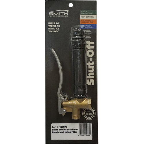 Brass Shut Off with Nylon Handle & In-Line Filter Sécurité Médic