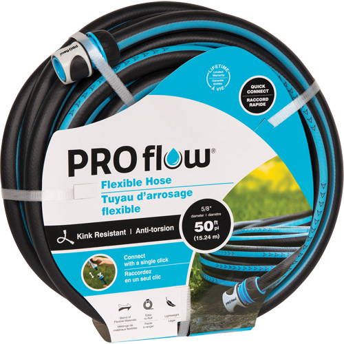 Flexible Hose, Plastic, 5/8" dia. x 100' Sécurité Médic