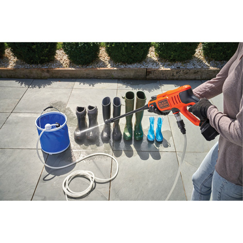 Pressure Washer, Battery Powered, 350 PSI, 0.5 GPM Sécurité Médic