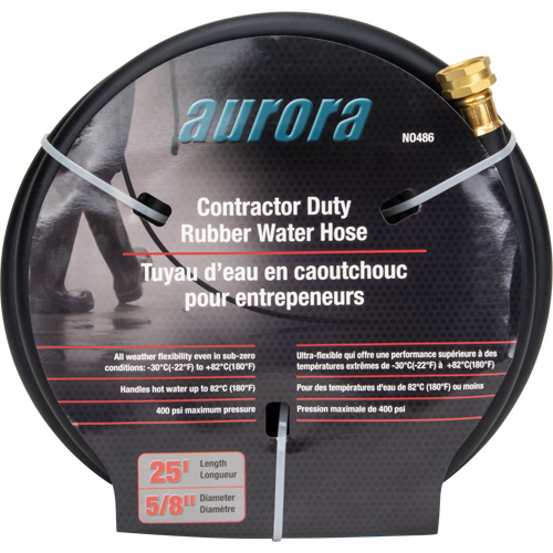 Contractor Duty Rubber Hose, Rubber, 5/8" dia. x 25' Sécurité Médic