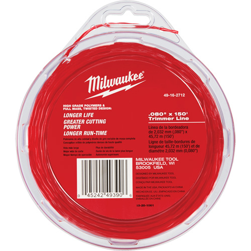 0.08" x 150' Trimmer Line Sécurité Médic