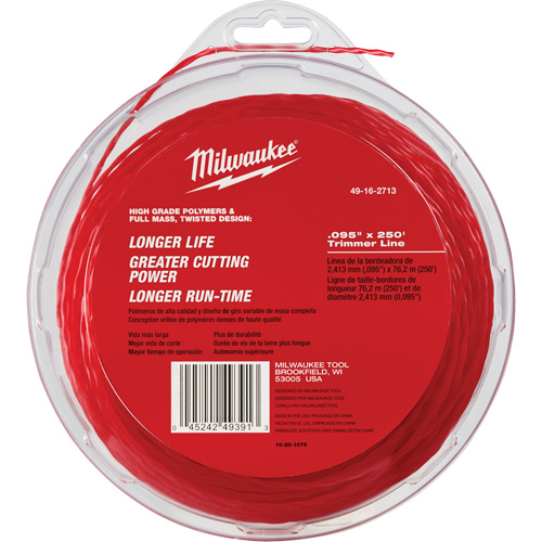 0.095" x 250' Trimmer Line Sécurité Médic