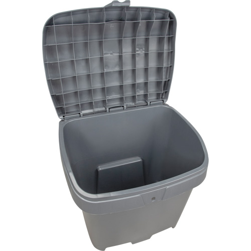 Salt & Sand Storage Bins, With Hasp, 21" x 27" x 26", 4.24 cu. ft., Grey Sécurité Médic