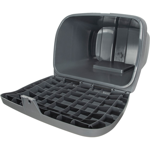 Salt & Sand Storage Bins, With Hasp, 21" x 27" x 26", 4.24 cu. ft., Grey Sécurité Médic