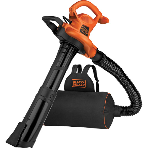 3-in-1 VacPack Leaf Blower/Vacuum/Mulcher, 250 MPH Output, Electric Sécurité Médic