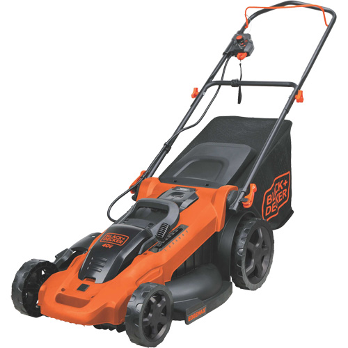 Ensemble de tondeuse &agrave; gazon sans fil 40 V Max*, Pouss&eacute;e, &agrave; pile, Largeur de coupe 20" Sécurité Médic