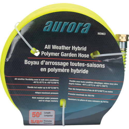 Hybrid Garden Hose, Copolymer, 5/8" dia. x 50' Sécurité Médic