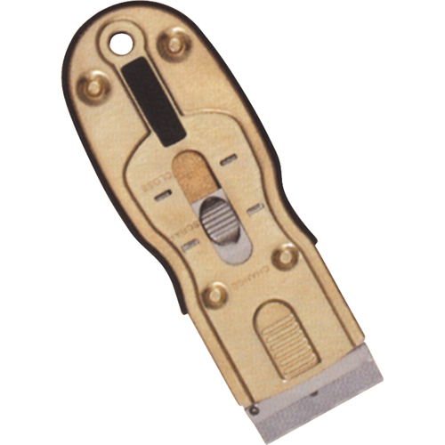 Ergonomic Razor Scrapers, Carbon Steel Blade, 1-1/2" Wide, Rubber Handle Sécurité Médic