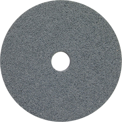 Disques unifi&eacute;s non tiss&eacute;s, 6" x 1", Arbre de 1", Grain de Fin, Carbure de silicium Sécurité Médic