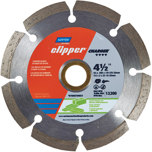 Clipper&reg; Charger Segmented Saw Blade Sécurité Médic