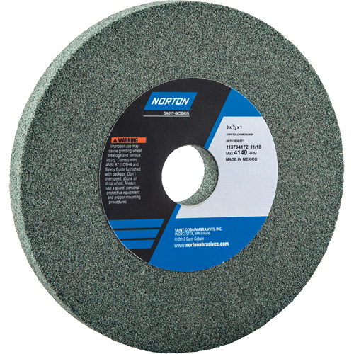 Bench Grinding Wheels - Gemini, 8" x 1", 1" Arbor Sécurité Médic