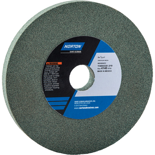 Bench Grinding Wheels - Gemini, 6" x 1/2", 1" Arbor Sécurité Médic