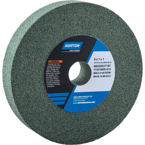 Bench Grinding Wheels - Gemini, 6" x 1", 1" Arbor Sécurité Médic