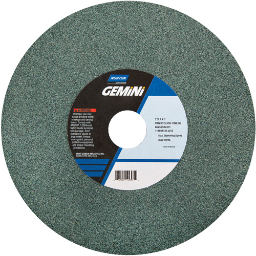 Bench Grinding Wheels - Gemini, 6" x 1", 1" Arbor Sécurité Médic