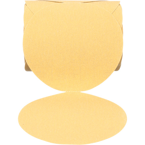 Disque abrasif dor&eacute; en rouleau 216U Stikit, 6" dia., Grain 80, Oxyde d'aluminium Sécurité Médic