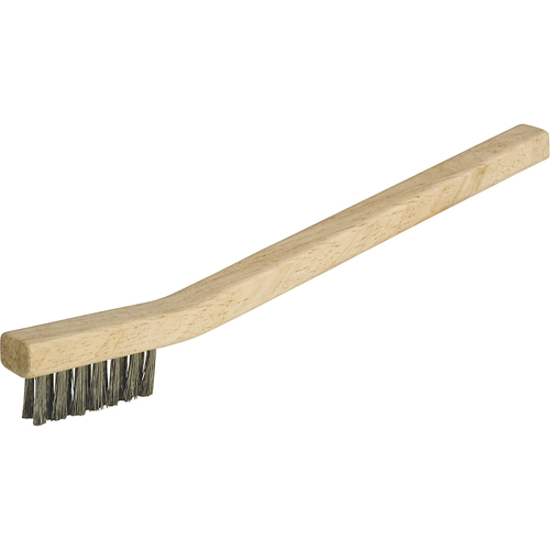 Small Cleaning Industrial-Duty Scratch Brush, Stainless Steel, 3 x 7 Wire Rows, 7-3/4" Long Sécurité Médic
