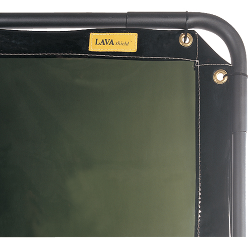 Rideau Lavashield, 68,5" x 68,5", Transparence Moyenne, Vert Sécurité Médic