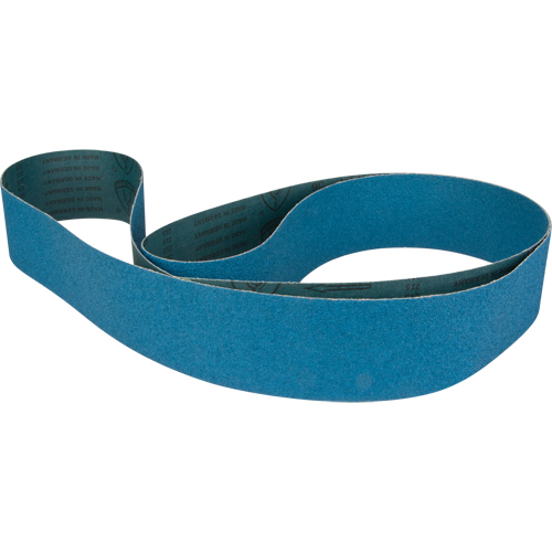 Abrasive Sanding Belt, 4" W x 137" L, Zirconia Alumina, 80 Grit Sécurité Médic