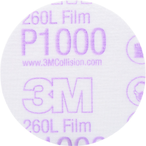 Gold Hookit Disc, 3" Dia., P1000 Grit, Aluminum Oxide, C-Weight Sécurité Médic